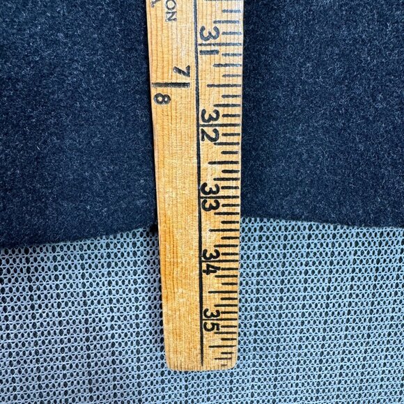 Ann Taylor Loft Womens Size 10 Button-Front Black Peacoat (Rare find) - Picture 5 of 7